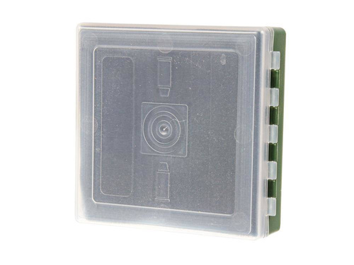 Megaline - Transport Box - 11x11x3.5 cm - Green-transparent - 607/0002GT