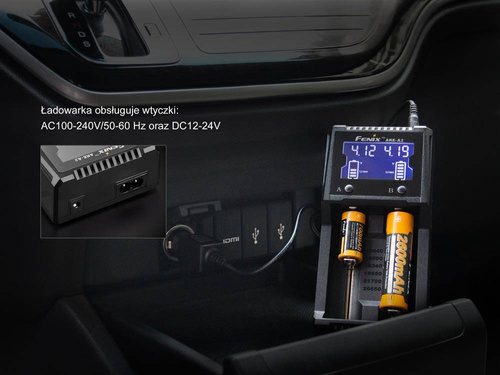Fenix - Universal battery charger - 9 types - ARE-A2