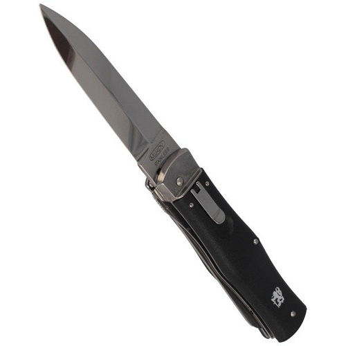Mikov - Automatic spring knife Predator ABS Black with Saw - 241-NH-2/KP