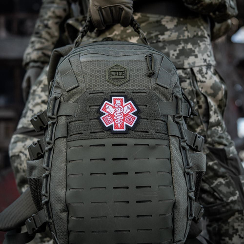 M-Tac - Embroidered Paramedic Medical Patch - Black - 51432002