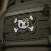 M-Tac - Kitty Patch - Embroidery - Yellow and Blue Bow - Ranger Green - 51387023