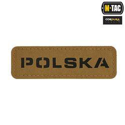 M-Tac - Patch Poland 25х80 - Laser Cut - Black / Coyote - 51004105