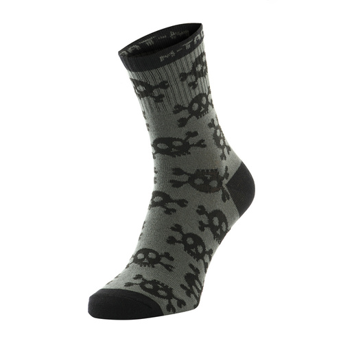 M-Tac - Mk.3 Summer Socks - Pirate Skull - Olive - 30903901