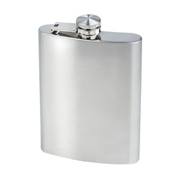 MFH - Stainless Steel Flask - 225 ml - Chrome - 33273A