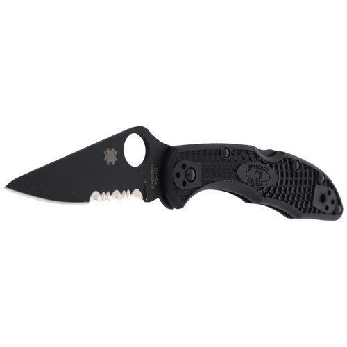 Spyderco - Delica® 4 FRN Black / Black Blade Knife - C11PSBBK