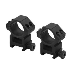 Leapers - Two Piece Mount AccuShot 1"/22 - 25.4mm - High - Black - RGWM-25H4