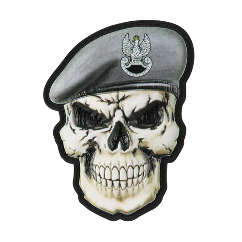 M-Tac - Morale Patch - Skull in Beret - Poland Special Forces GROM - Velcro - PVC 3D - 52338206