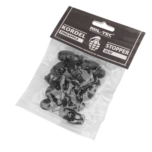 Mil-Tec - Pineapple Cord Stoppers - 10 pcs - Black - 13458232
