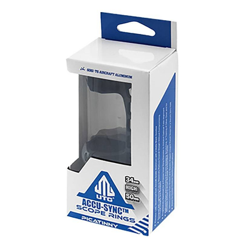 Leapers - Accu-Sync 34/22 Cantilever One Piece Mount - High - Picatinny - 50 mm - Black - AIR42250