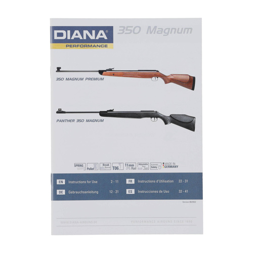 Diana - Air Gun Panther 350 Magnum - T06 - Synthetic - 4.5 mm - Black - 3520635