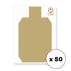Range Solutions - Shooting Targets IDPA/PIRO - 50 pieces - Offset Paper - RAN-14-031899-00