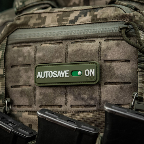 M-Tac - Morale Patch Autosave PVC - 3D - Olive - 51116701