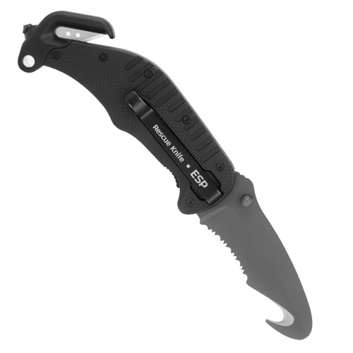 ESP - Rescue Knife Hook Blade - Black - RK-02