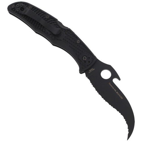 Spyderco - Matriarch™ 2 FRN Emerson Opener Black Blade Knife - C12SBBK2W