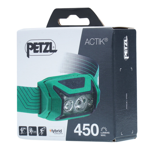 Petzl - Actik LED Head Flashlight - 450 lm - Green - E063AA02