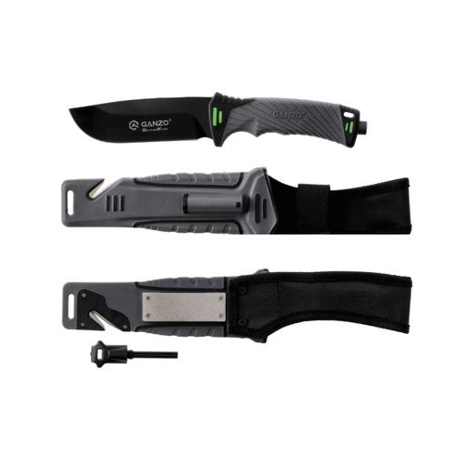 Ganzo - Tactical Knife G8012-GY - 440 - Gray - G8012-GY