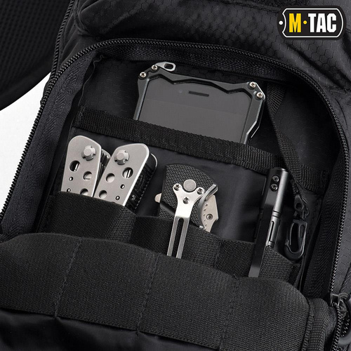 M-Tac - Bag Urban Line City Hunter Hexagon - Polyester - Czarny - GB0306-BK