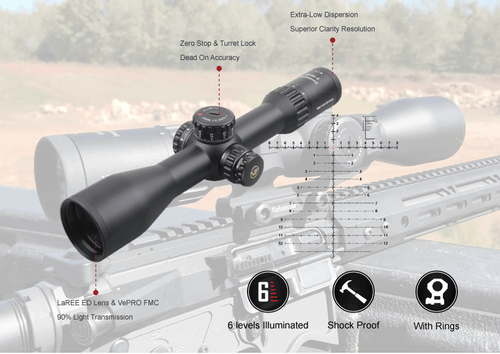 Vector Optics - Riflescope Continental x6 3-18 FFP - 50 mm - Black - SCFF-43