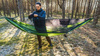 Lesovik - Hiking Hammock DRAKA with Mosquito Net and Suspension SNEKA - Treetop Green