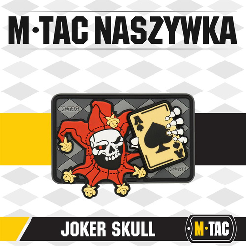 M-Tac - Morale Patch - Joker Skull 3D PVC - Black - 51120000