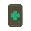 M-Tac - Lucky Card Patch - Cordura 500D - Clover - Ranger Green - 51391023