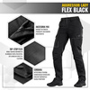 M-Tac - Women's Cargo Pants Aggressor Lady Flex - Black - 20069002