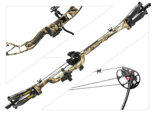 Poe Lang - Compound Bow Rex Quad - 20-65 lb - 28" - Camo - CO-029F
