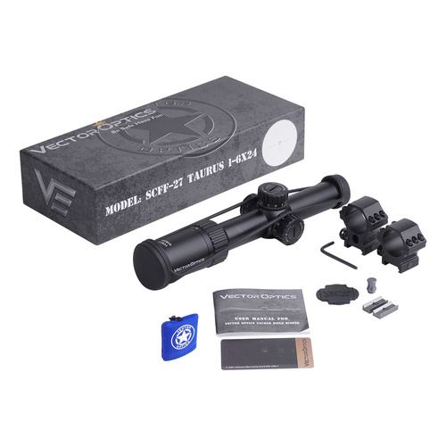 Vector Optics - Rifle Scope Taurus 1-6x24 - 30 mm - First Focal Plane - SCFF-27