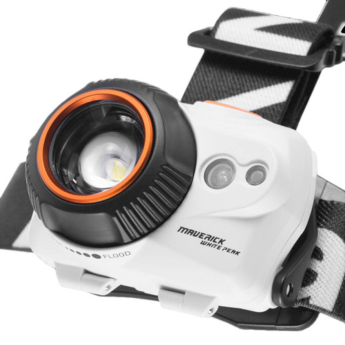 Mactronic - Headlamp Maverick White Peak - 320 lm - Black / White - AHL0052