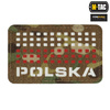 M-Tac - Patch with Flag and Inscription Poland - Laser Cut - Pixels - Red / MultiCam / White - 51007108