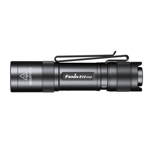 Fenix - LED Flashlight E12 - 200 lm - Black - E12 V3.0