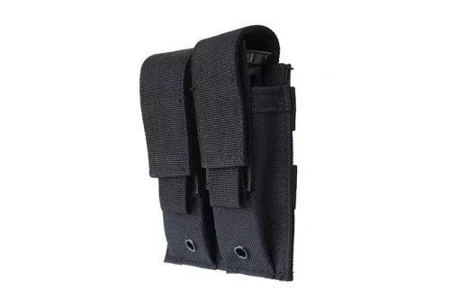 GFC Tactical - Double Pistol Magazine Pouch - MOLLE - Nylon - Black - GFT-19-001406