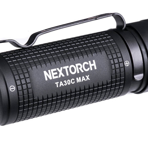 NEXTorch - LED Flashlight TA30C MAX - 3000 lm - Aluminium - Black - TA30C MAX