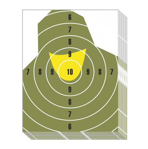 Shooting target NT 23P Mini Soldier Bust - 195 x 250 mm - 10 pcs - T07012MINI 