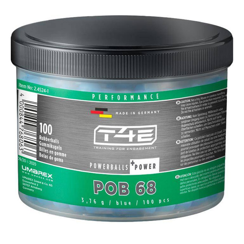 Umarex - T4E Performance POB Rubber Balls - Cal. .68 - 100 pcs - 2.4524-1