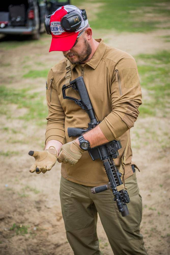 Helikon - Range Tactical Gloves Hard® - PenCott WildWood / Coyote - RK-RNG-PO-4511A