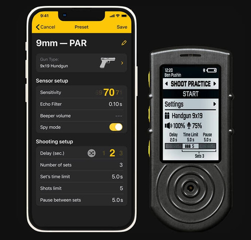 Shooters Global - Shooting Timer SG Timer 2 - USB-C - Bluetooth - NFC