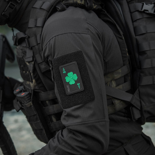 M-Tac - Lucky Card Patch - Cordura 500D - Clover - Black - 51391002