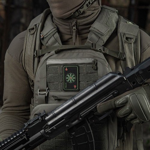 M-Tac - Helm of Terror Map Patch - Embroidery - Black/Olive - 51392201