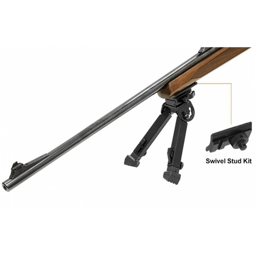 UTG - Rubber Armored Full Metal Bipod with Picatinny Mount QD - 6.0"- 8.5" - Black - TL-BP20Q-A