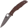 Spyderco - Endura® 4 FRN Flat Ground Brown Knife - C10FPBN