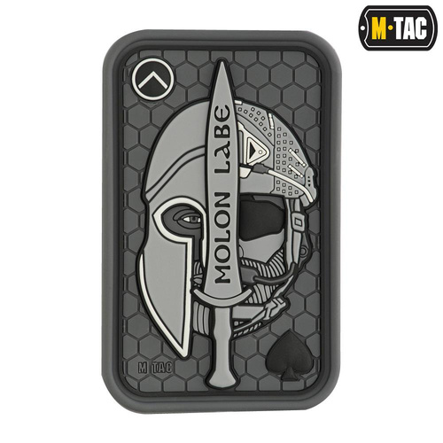 M-Tac - Morale Patch - Molon Labe Ace 3D PVC - Grey - 51127011.