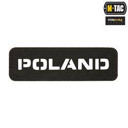 M-Tac - Patch Poland 25х80 - Laser Cut - Black / White - 51001002.