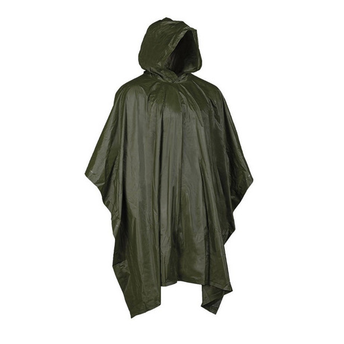 Mil-Tec - Lightweight Rain Poncho - PVC - Olive - 10628501