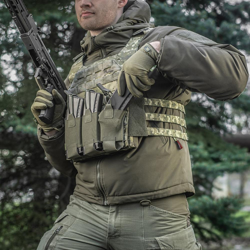 M-Tac - Triple Magazine Pouch for AR / AK Elite Laser Cut - Ranger Green - 10145123