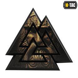 M-Tac - 3D PVC Valknut Patch - Black / Coyote - 51161205