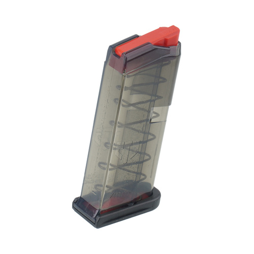 ETS - Polymer Magazine for Glock 43 - 9x19 mm - 7 rounds - Carbon Smoke Series - SMK-GLK-43