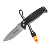 Ganzo - G7412 EDC Folding Knife with Whistle - G-Lock - Black - G7412-BK-WS