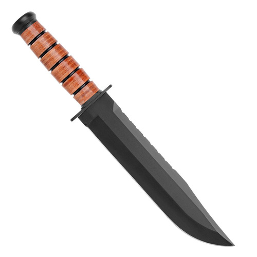 Ka-Bar 2217 - Leather Handled Big Brother Knife