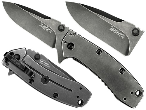 Kershaw - Folding Blade Knife Cryo II - Full Metal - Black - 1556BW